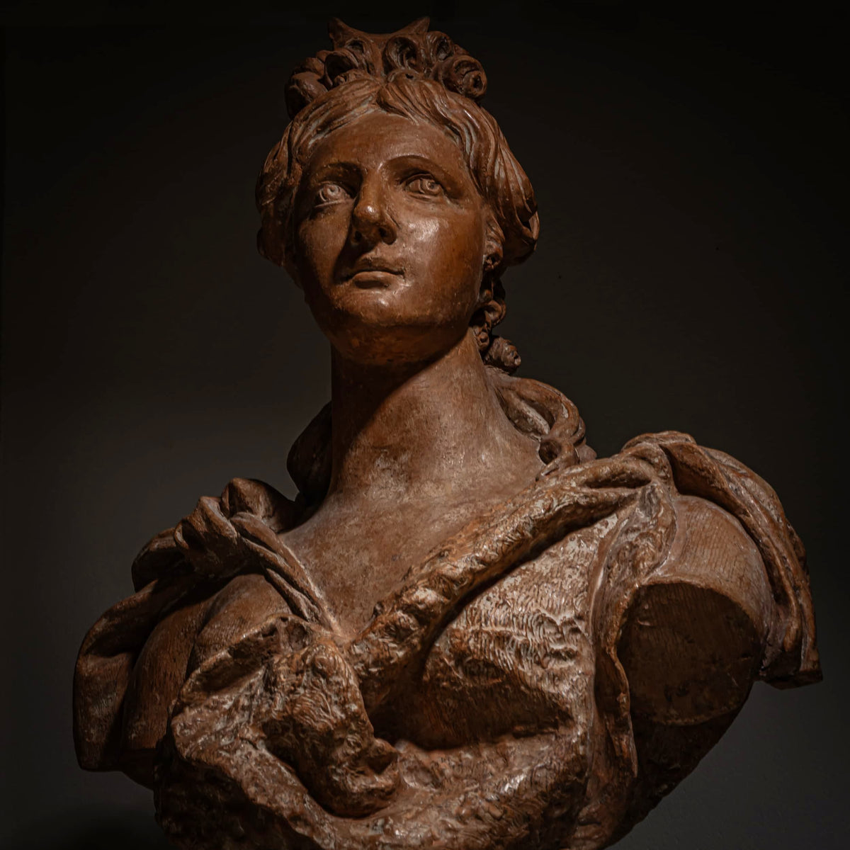 Bust of Goddess Diana, after Ezio Ceccarelli, Late 19th / early 20th Century