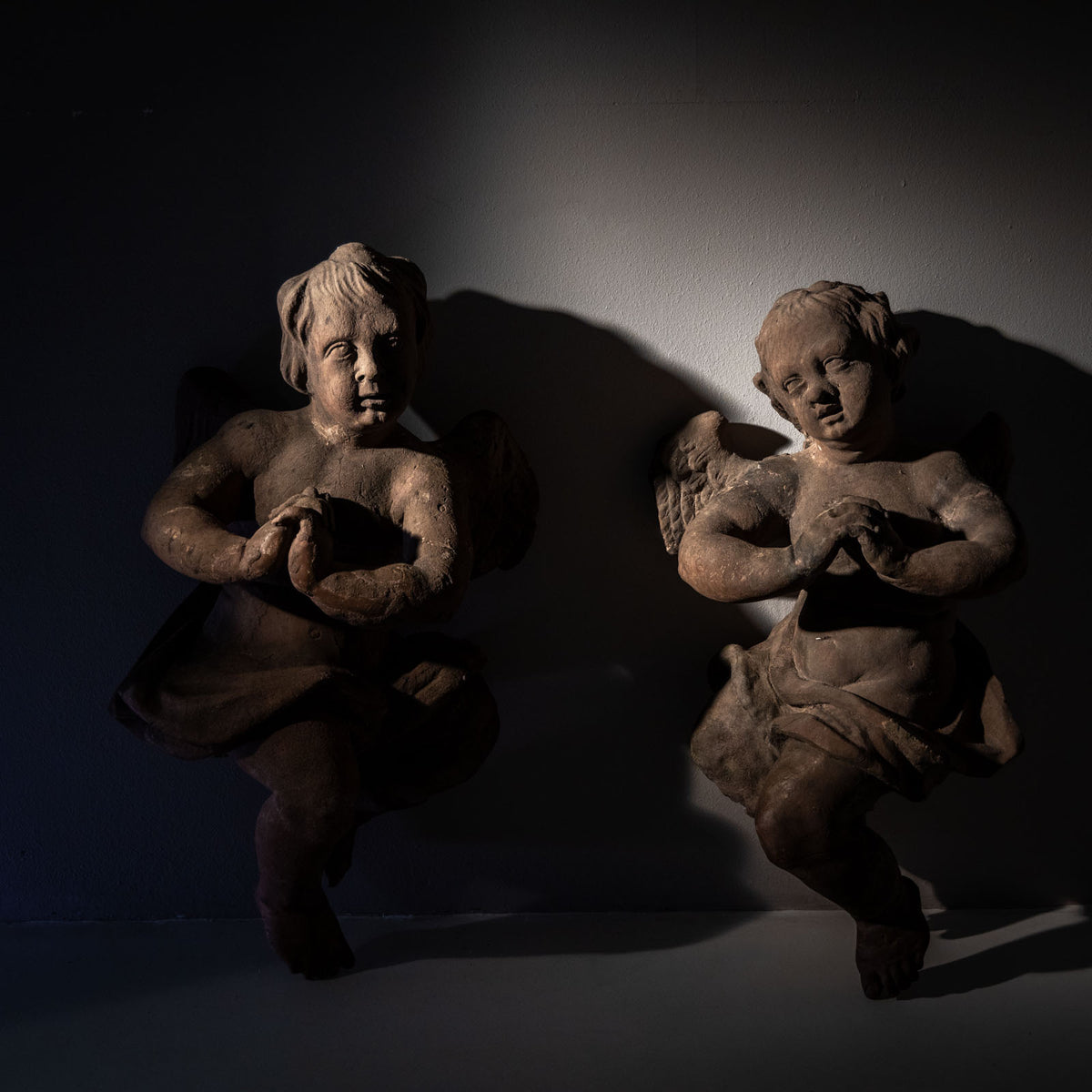 Barocke Putti aus Sandstein, Süddeutsch, 18. Jahrhundert