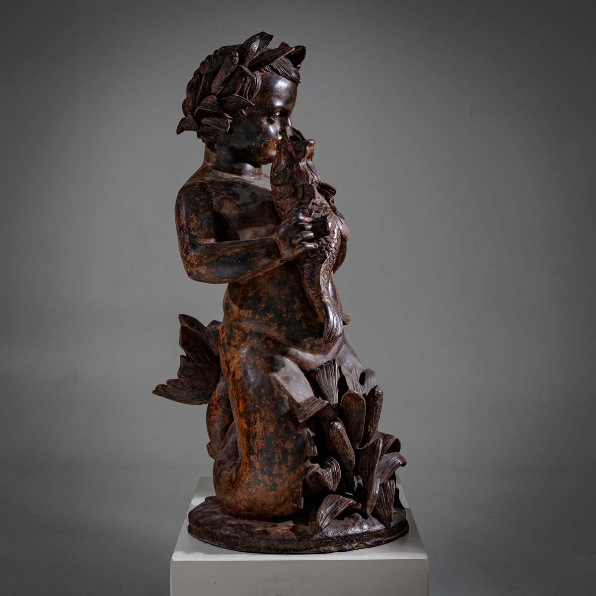 Sculpture of a Putti as Aquarius, early 20th Century