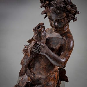 Sculpture of a Putti as Aquarius, early 20th Century