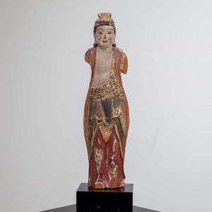 Holzfigur des Kannon 觀音, Japan, Edo-Periode, 1. Hälfte 19. Jahrhundert