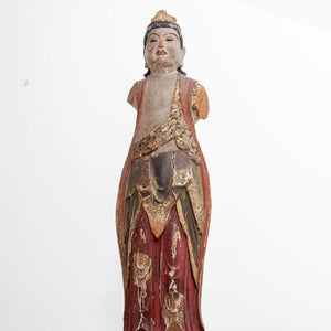 Wooden figure of Kannon 觀音, Japan, Edo period, 1st half 19th Century