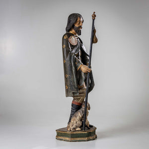 Sculpture of St. Roch with Dog