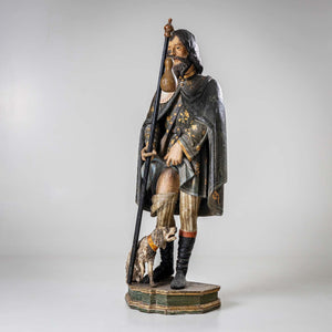 Sculpture of St. Roch with Dog