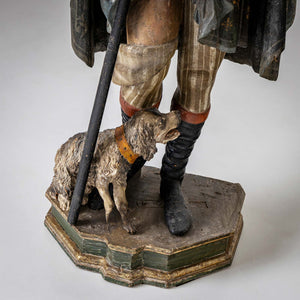 Sculpture of St. Roch with Dog