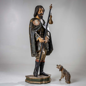 Sculpture of St. Roch with Dog