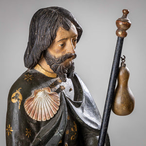 Sculpture of St. Roch with Dog