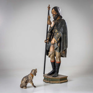 Sculpture of St. Roch with Dog