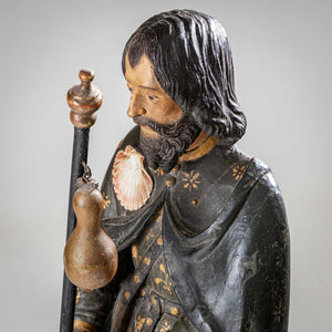 Sculpture of St. Roch with Dog