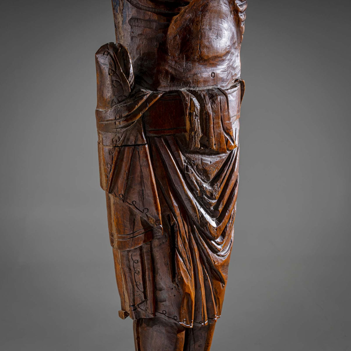 Sculpture of Christ in the Romanesque style, 19th/20th Century