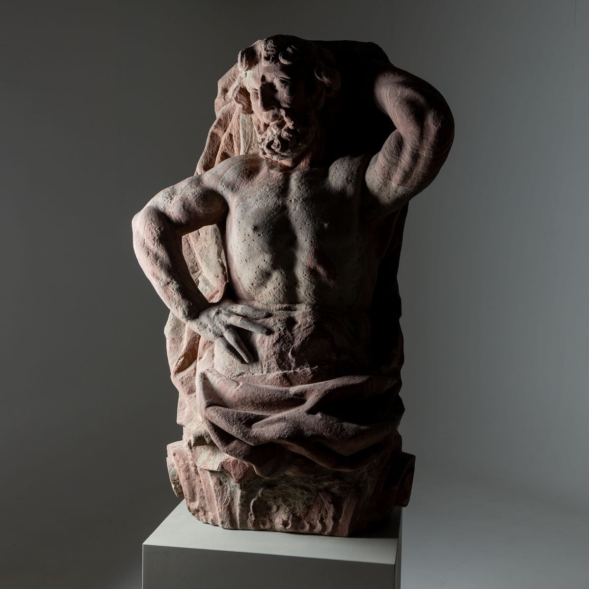 Pair of Sandstone Atlases, Cornelius Andreas Donett (attributed to, 1682-1748), Frankfurt, around 1720-1748