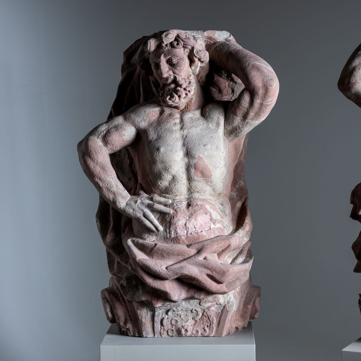 Pair of Sandstone Atlases, Cornelius Andreas Donett (attributed to, 1682-1748), Frankfurt, around 1720-1748
