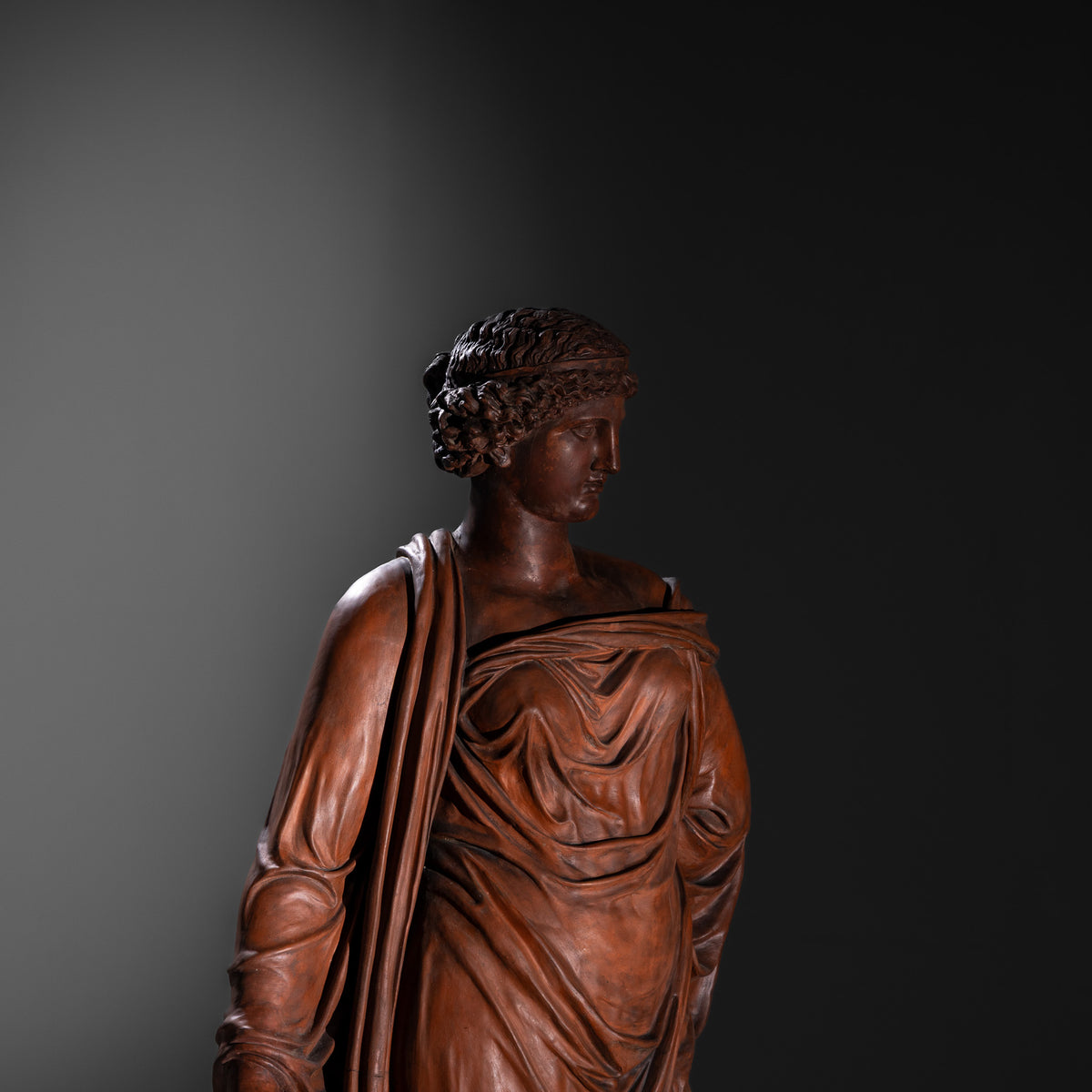 Life-Size Terracotta Statue of the Goddess Ceres, Vienna, Late 19th Century