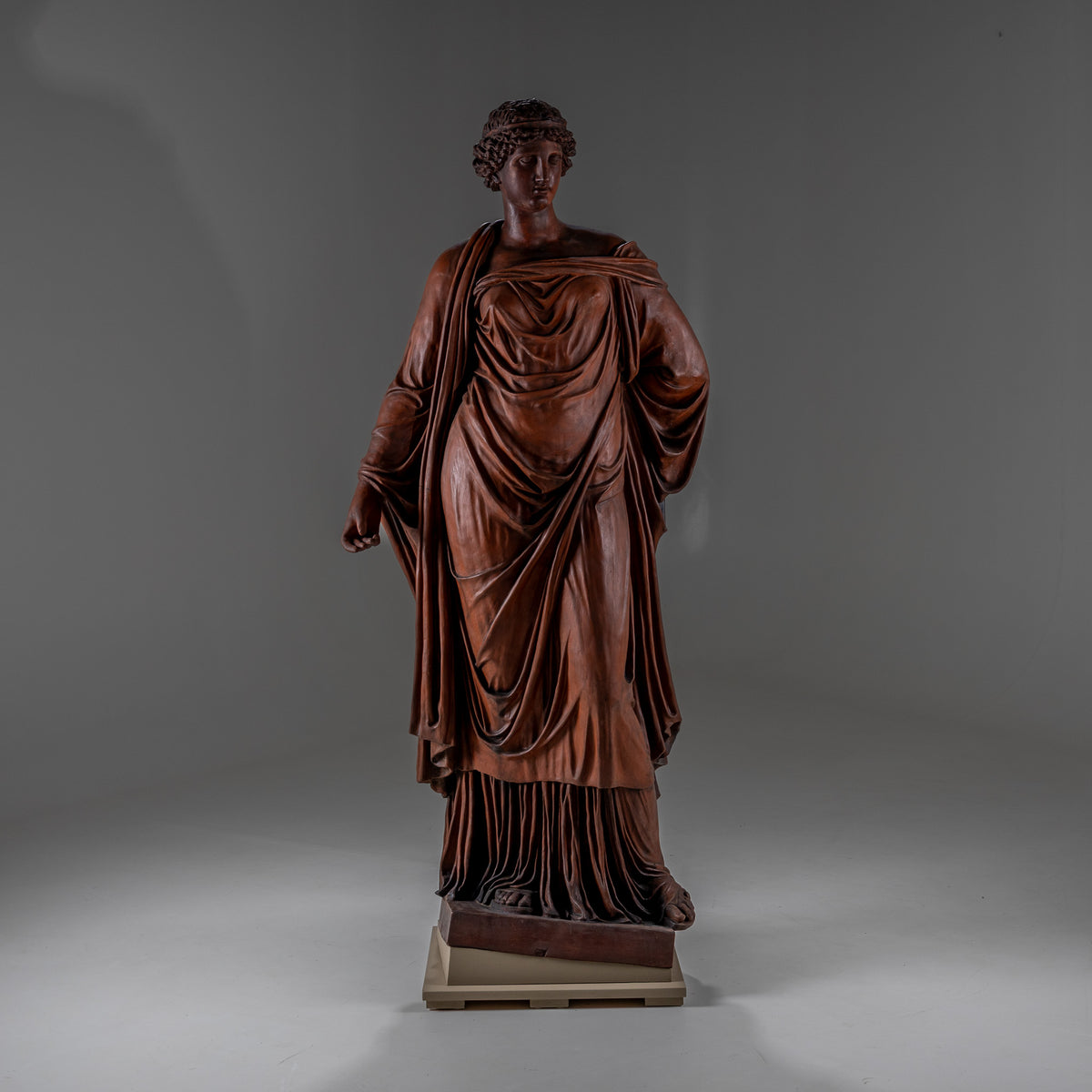 Life-Size Terracotta Statue of the Goddess Ceres, Vienna, Late 19th Century