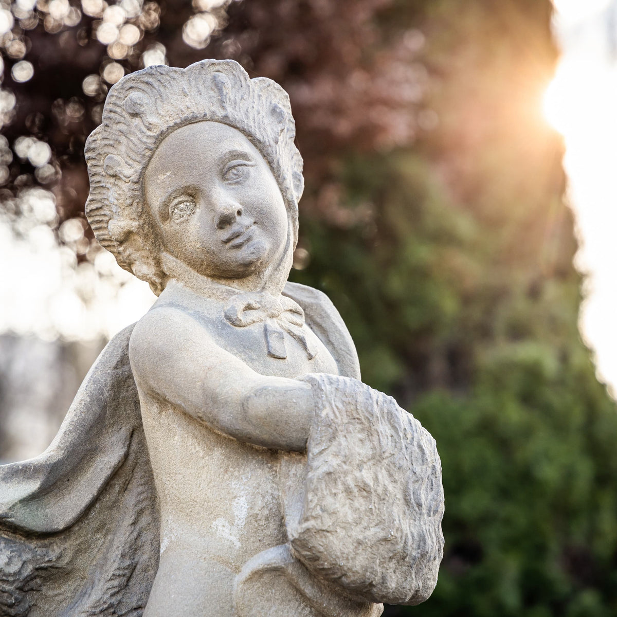 Sandstone Putti Representing the four seasons, Southern Germany, 18th Century