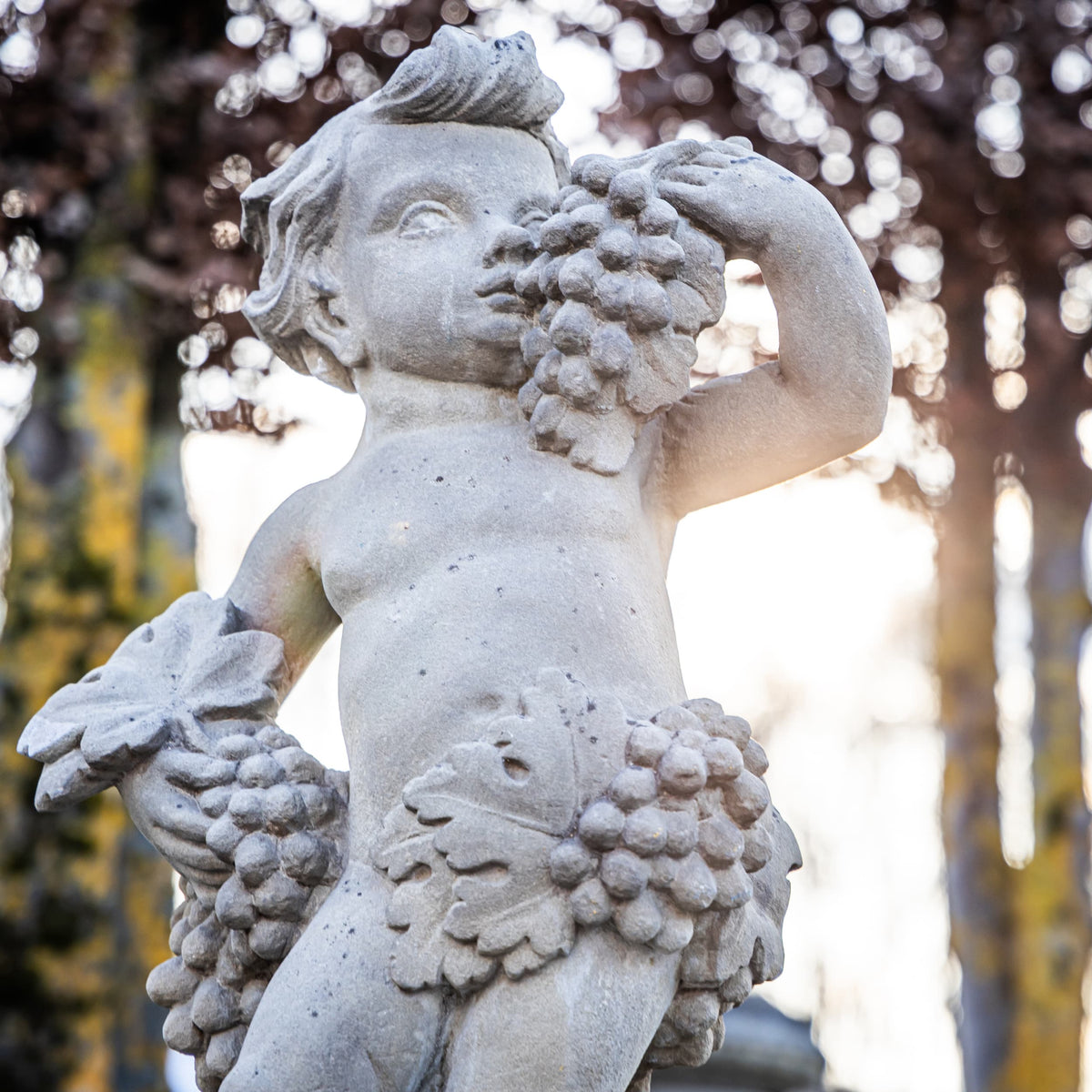 Sandstone Putti Representing the four seasons, Southern Germany, 18th Century