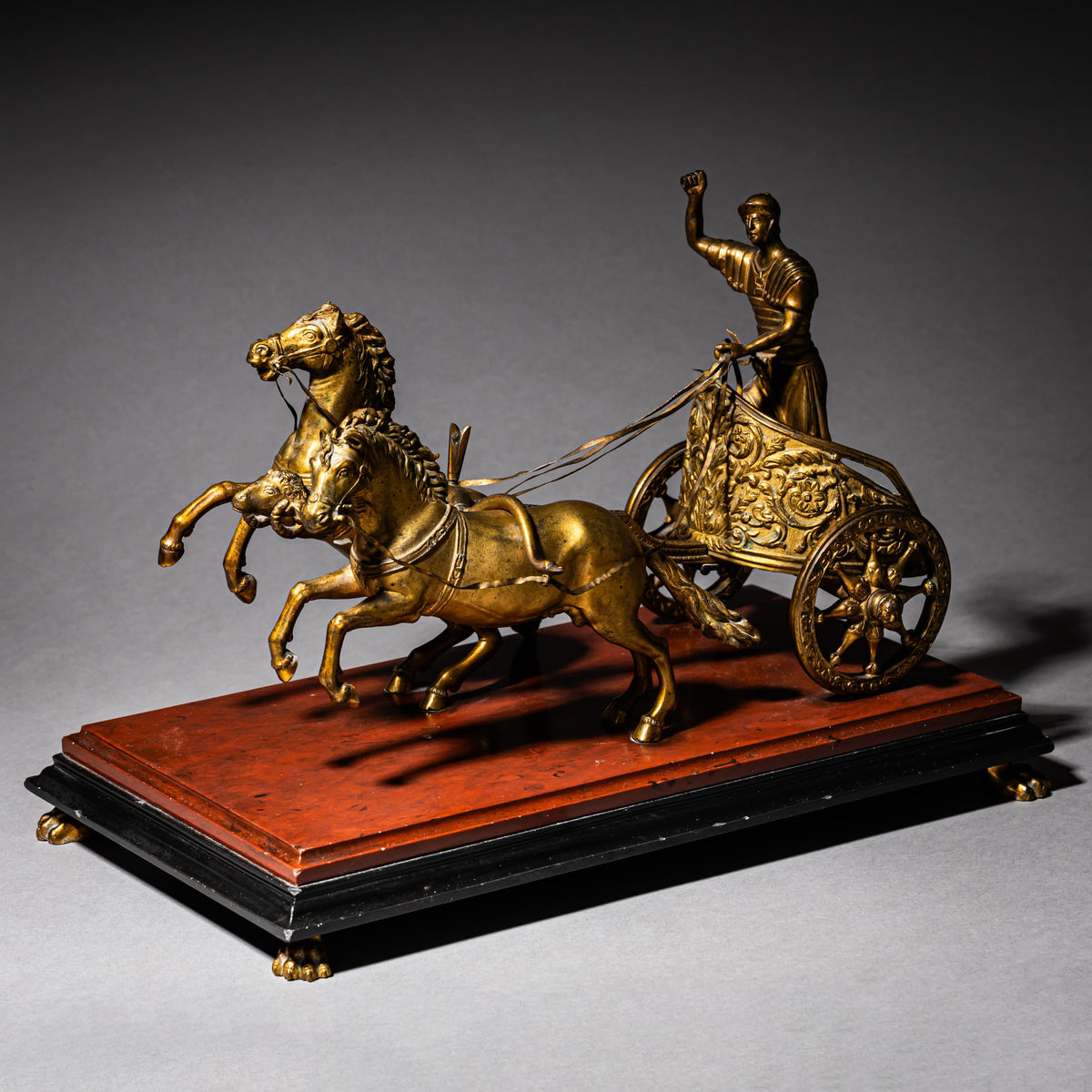 Chariot in Bronze, Italy, 19th Century