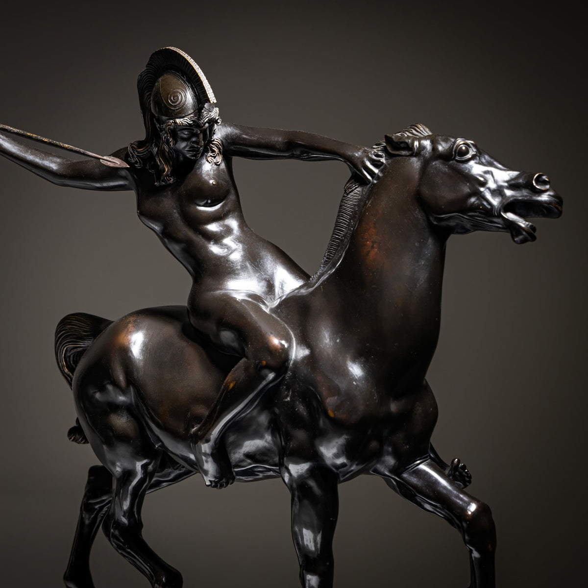 Franz von Stuck (1863–1928), The Spear-Throwing Amazon, Cast by C. Leyrer, Munich, Designed in 1897, after 1903
