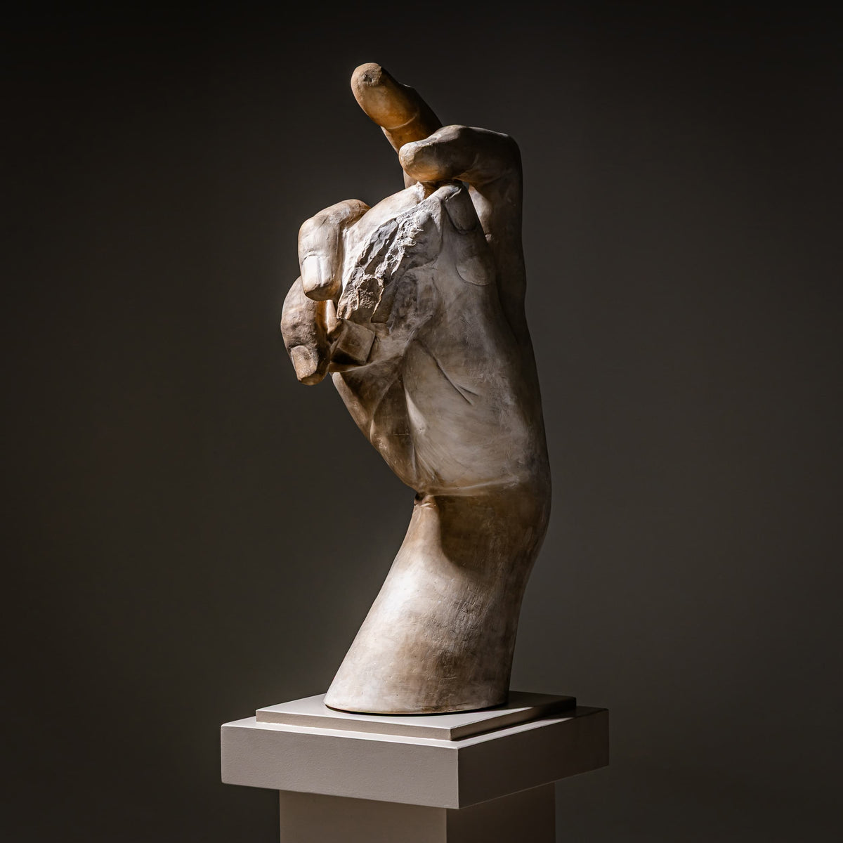 Right Hand of Michelangelo's David, Modern Plaster Copy, Italy, 21st Century