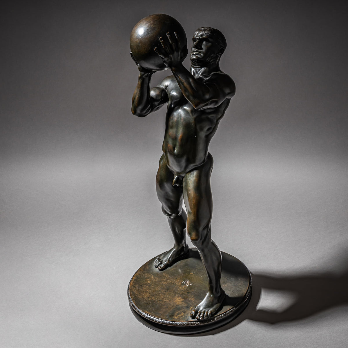Franz von Stuck (1863–1928), Athlet, Gießerei C. Leyrer, München, Entwurf 1892, Guss vor 1911