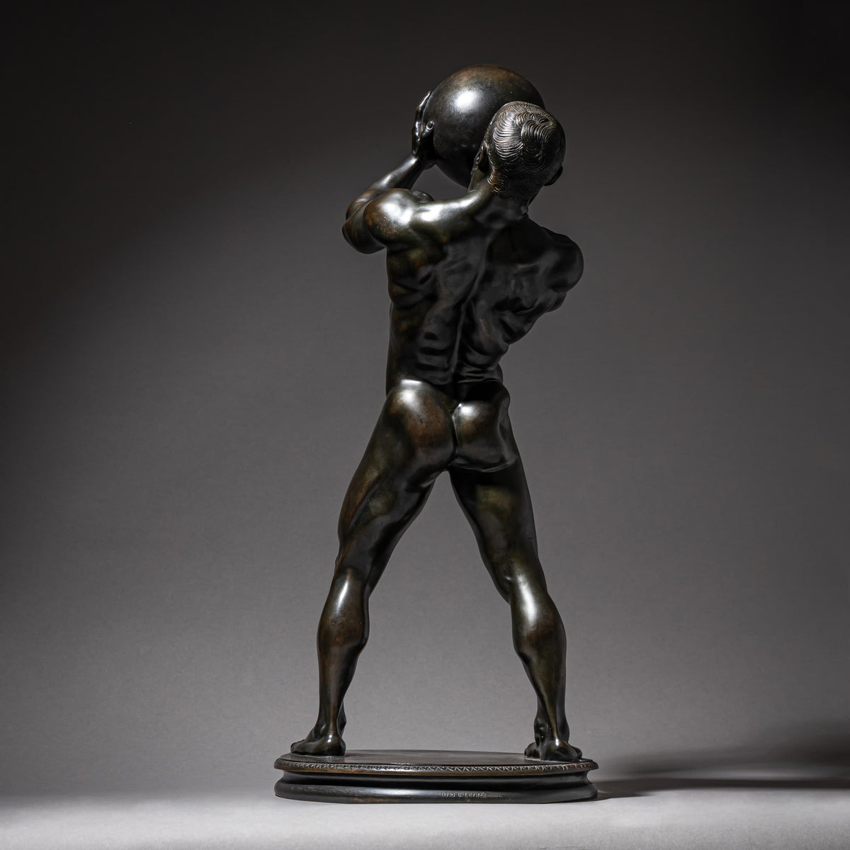 Franz von Stuck (1863–1928), Athlet, Gießerei C. Leyrer, München, Entwurf 1892, Guss vor 1911