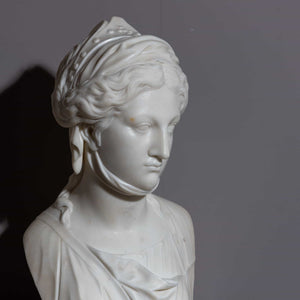 Marble Bust of La Zingara, Italy, circa 1800