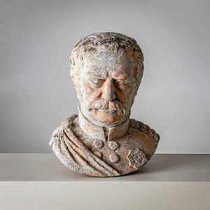 Terracotta Busts of Count von Gneisenau and von Blücher, sig. Louis Weiss, 1858