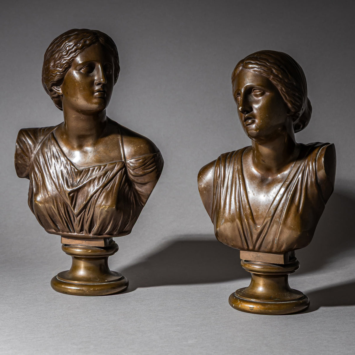 Pair of Busts of Niobe and a Niobid by Ferdinand Barbedienne (1810–1892), France, Late 19th Century