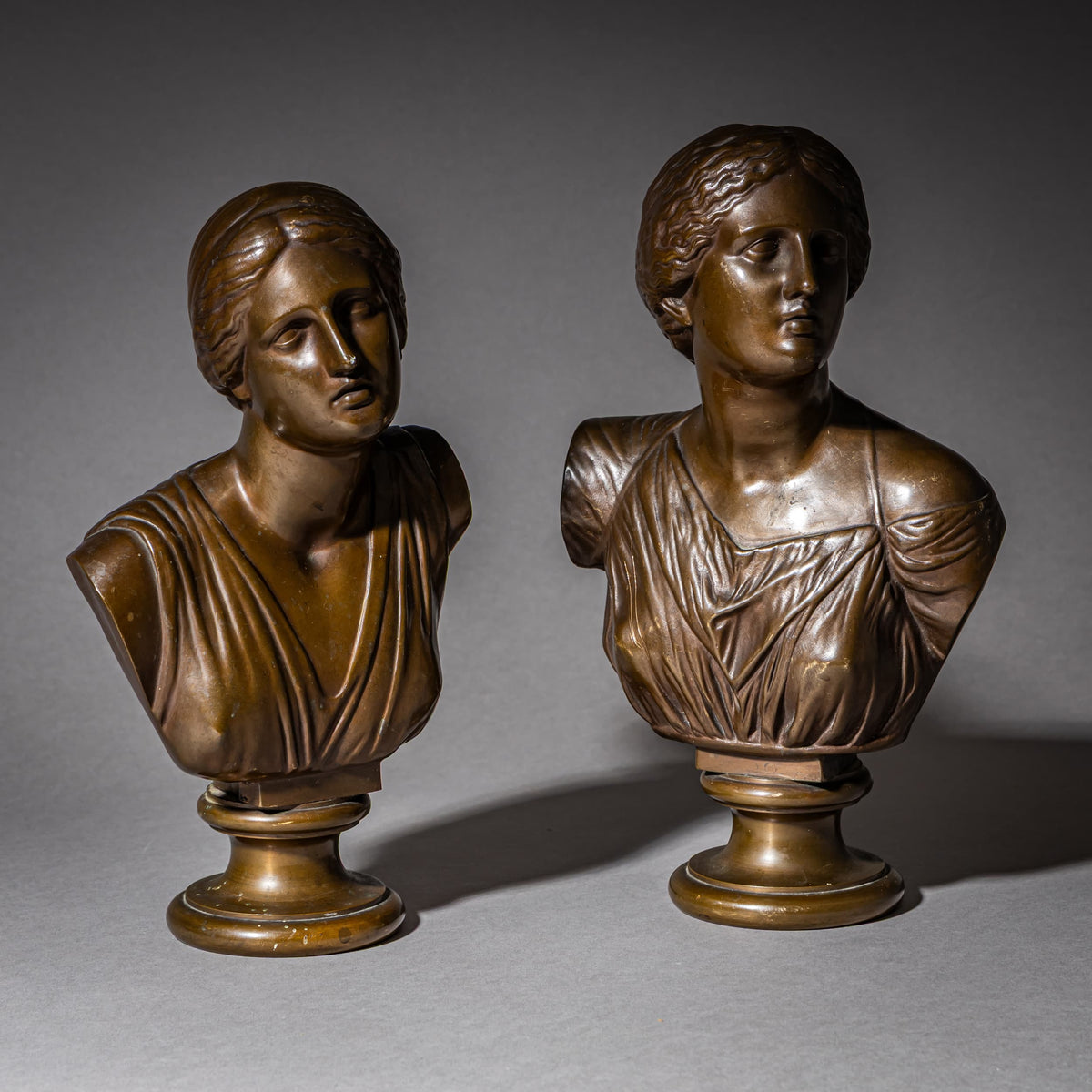 Pair of Busts of Niobe and a Niobid by Ferdinand Barbedienne (1810–1892), France, Late 19th Century