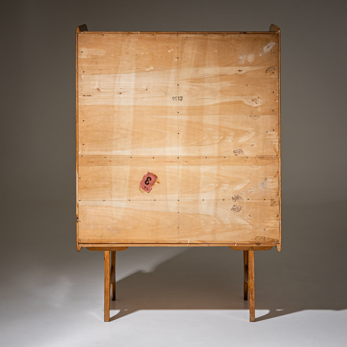 Credenza with Ceramic Handles, Italy, Mid-20th Century