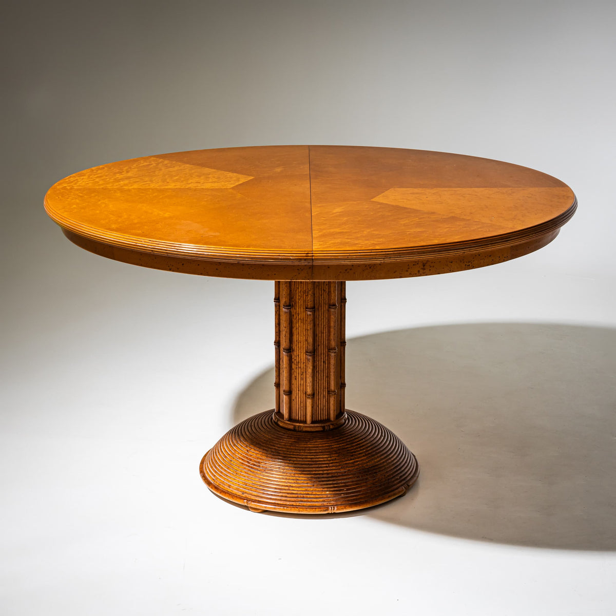 Faux Bamboo Dining Group, possibly France, Mid-20th Century