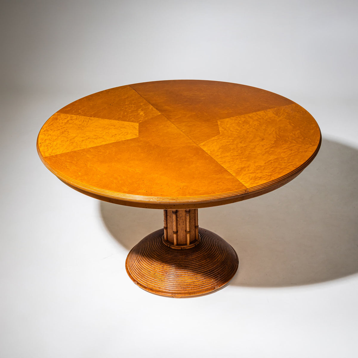 Faux Bamboo Dining Group, possibly France, Mid-20th Century
