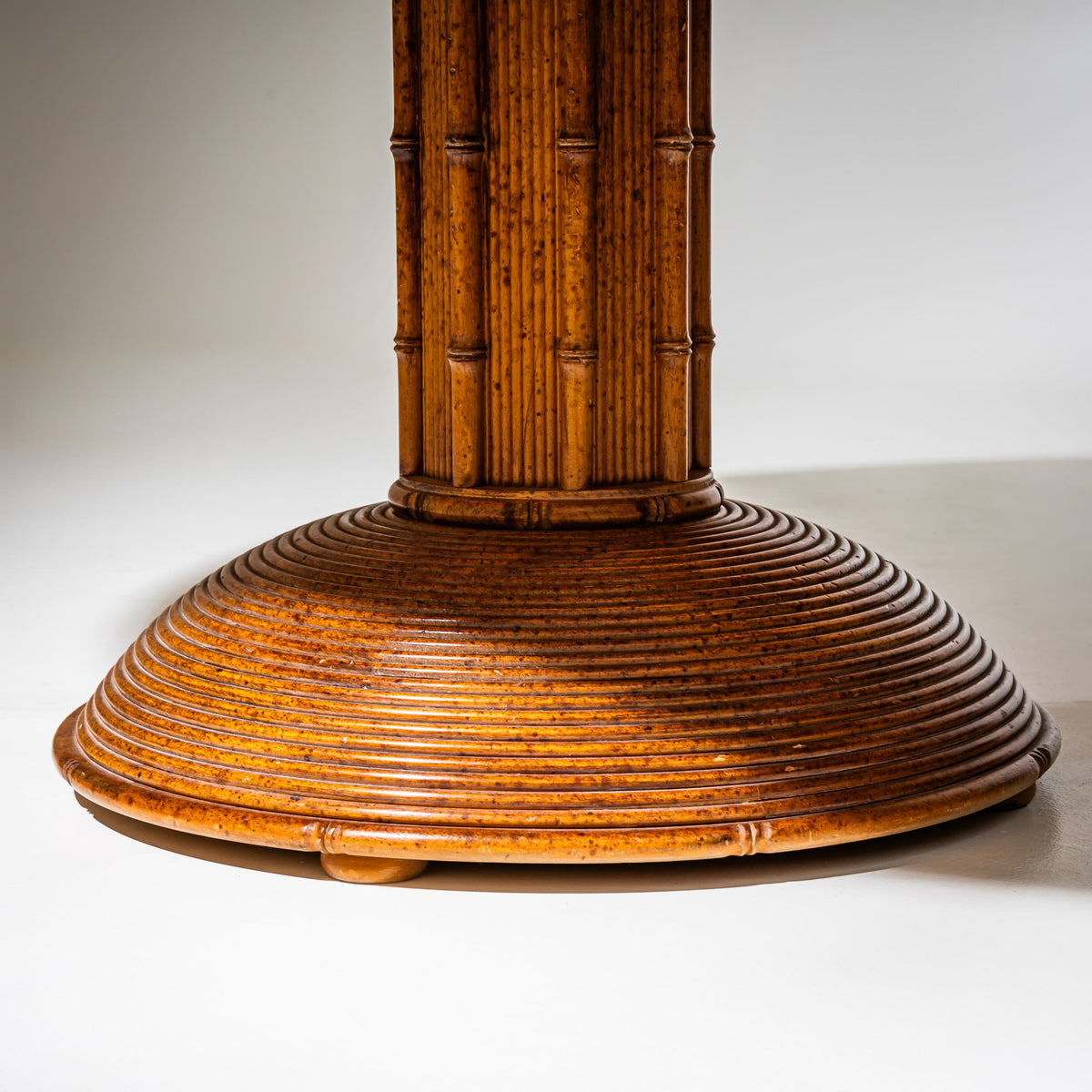 Faux Bamboo Dining Group, possibly France, Mid-20th Century