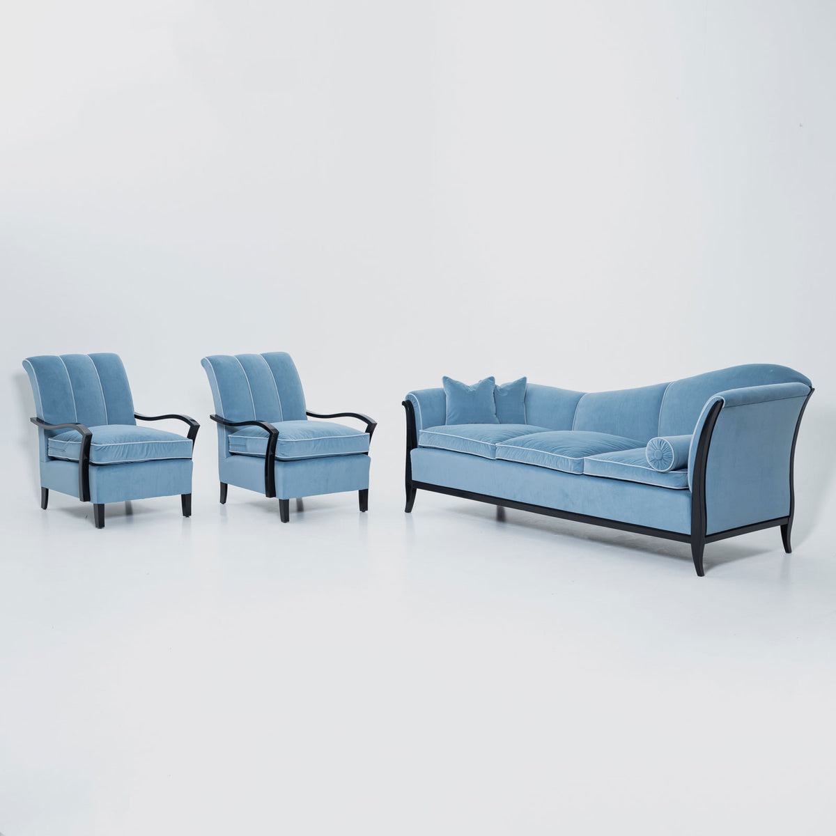 Three-Piece Art Deco Seating Set, 1920s