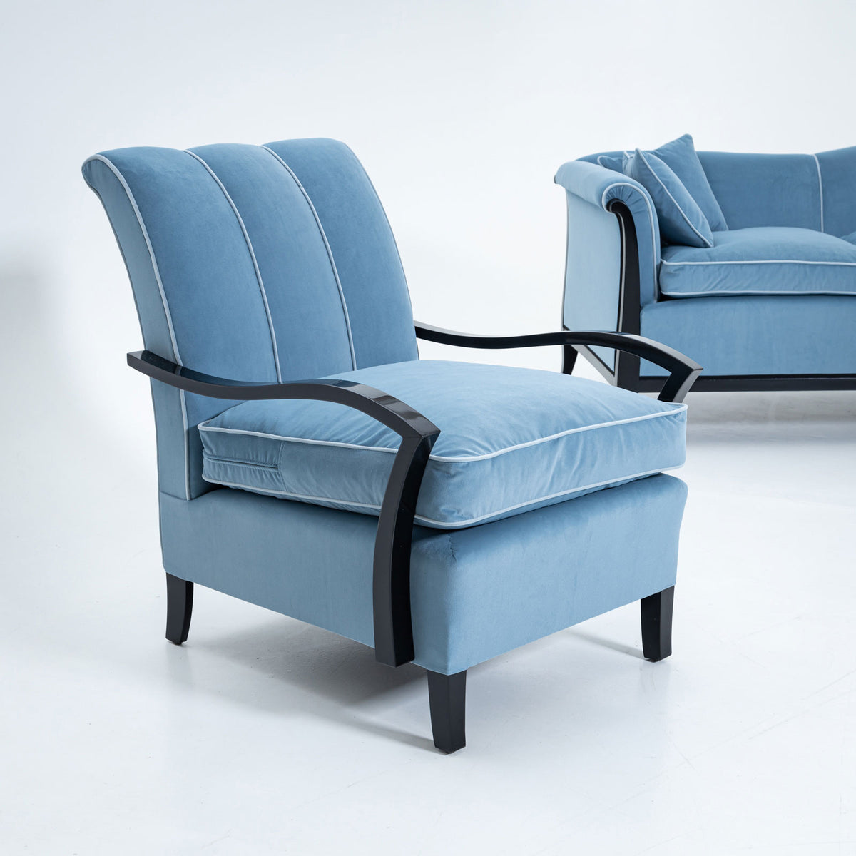 Three-Piece Art Deco Seating Set, 1920s
