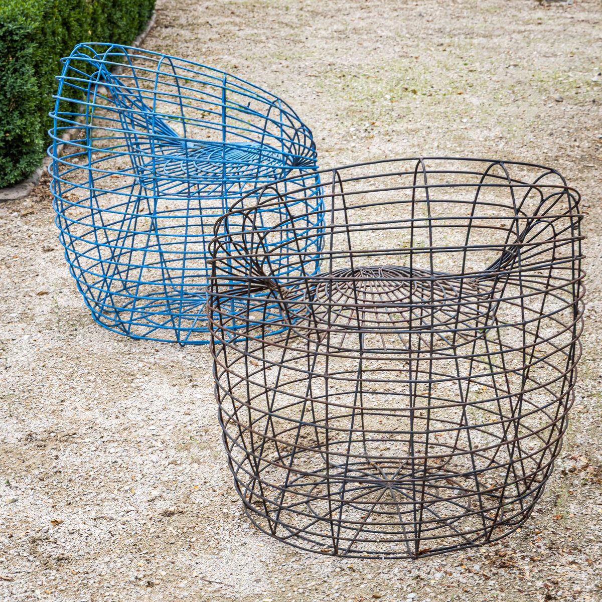 Two Chairs in blue and black by Anacleto Spazzapan, Italy 21st century