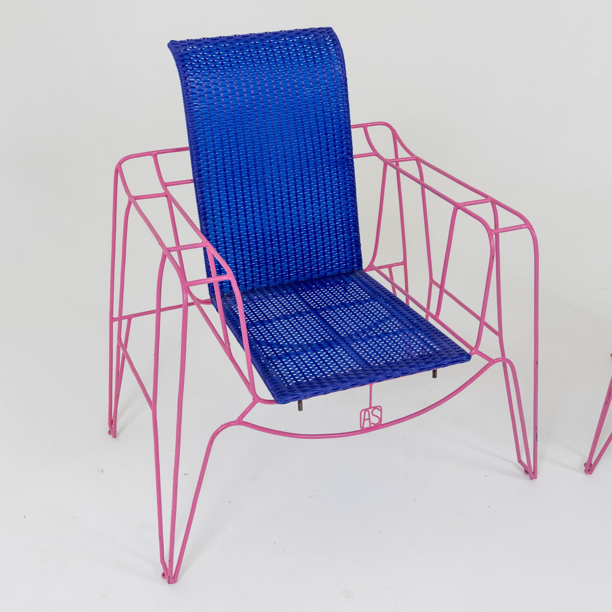 Pair of Armchairs in pink by Anacleto Spazzapan, Italy 21st Century