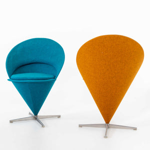 Two Verner Panton "Cone" Chairs, 20th Century