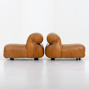 Soriana Lounge Chairs by Afra & Tobia Scarpa for Cassina, Italy 1970s