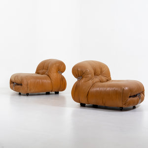 Soriana Lounge Chairs by Afra & Tobia Scarpa for Cassina, Italy 1970s