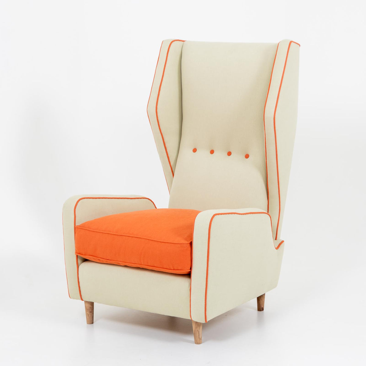 Lounge Sessel, attr. Melchiore Bega, Italien 1950er Jahre 