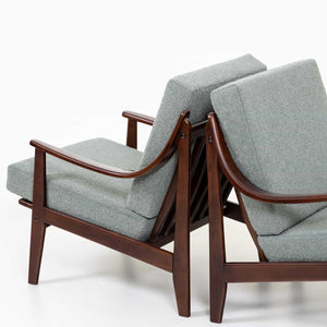 Paar dänische Lounge Sessel, 1960er Jahre