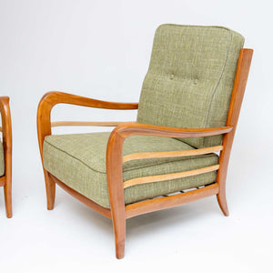 Pair of Lounge Chairs attr. to Paolo Buffa, Italy 1950s