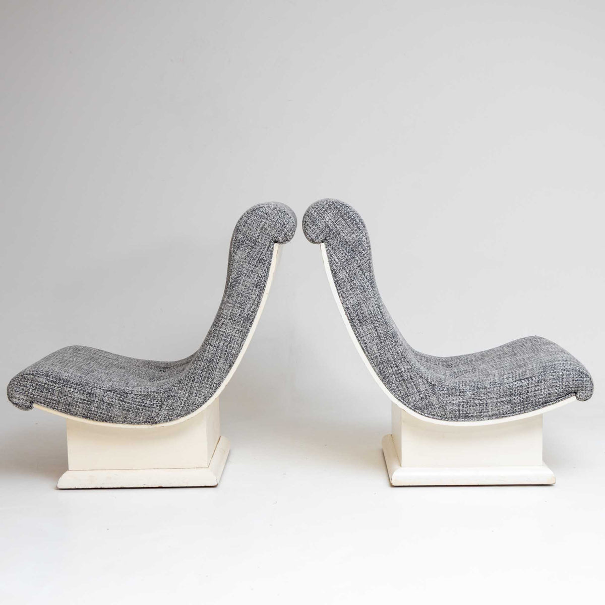 Large Lounge Chairs, Mid-20th Century