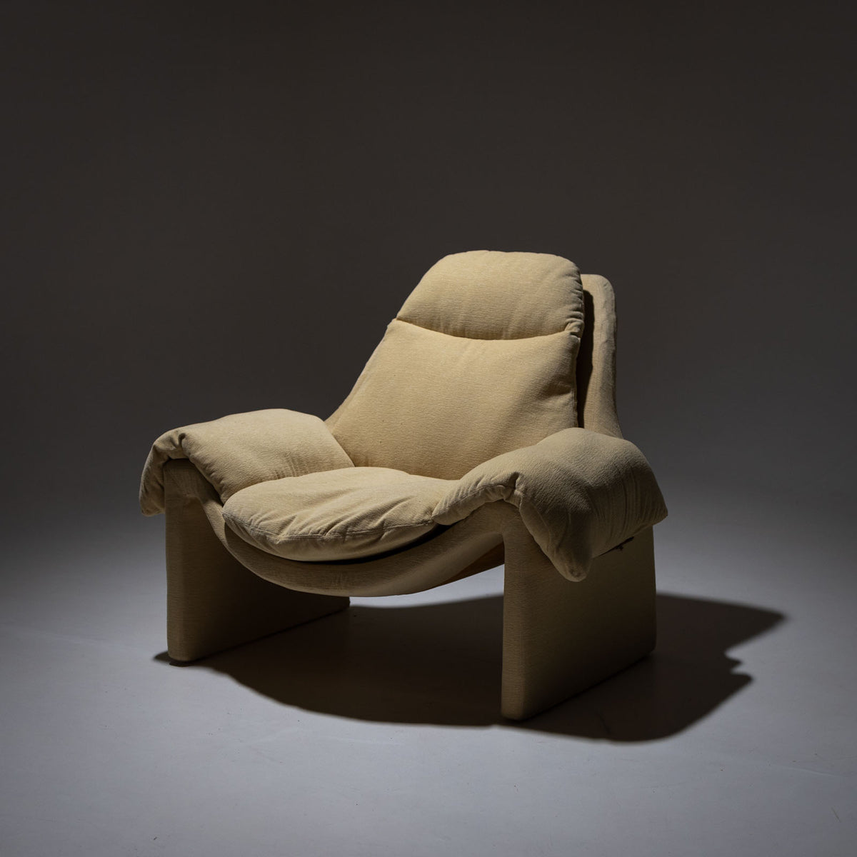 P60 Lounge Sessel von Vittorio Introini für Saporiti, Italien, 1980er Jahre