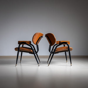 Pair of Armchairs by Gastone Rinaldi for Rima, Italy 1950s