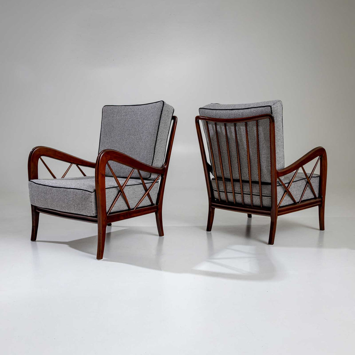 Pair of Lounge Chairs attr. to Paolo Buffa, Italy 1950s