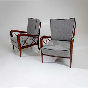 Pair of Lounge Chairs attr. to Paolo Buffa, Italy 1950s