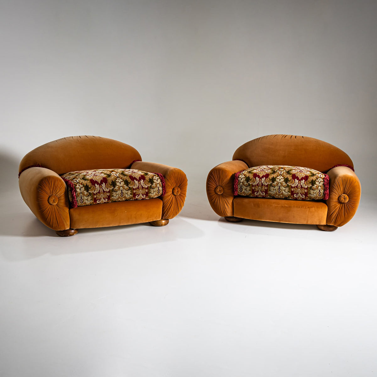 Paar Vintage Sessel, Italien, 1960er Jahre