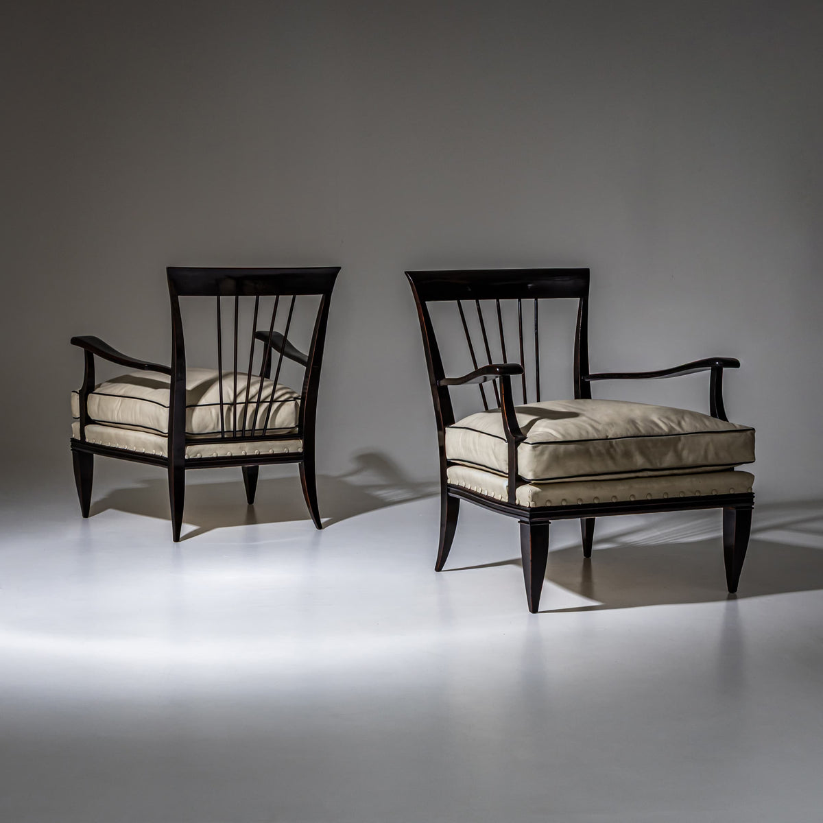 Pair of Art Deco Armchairs, attributed to Tomaso Buzzi, Italy, 1930s